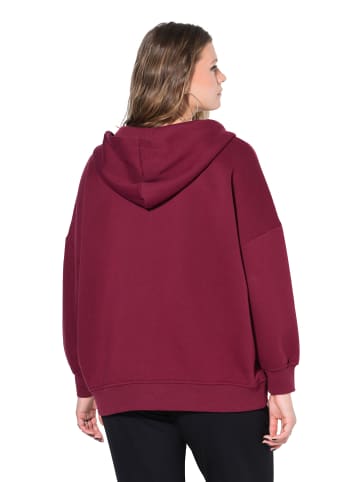 Studio Untold Sweatjacke in weinrot
