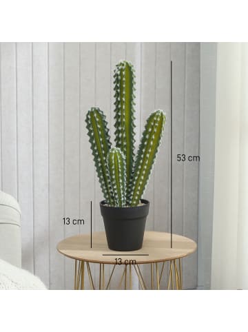 HOMCOM Kunstpflanze-13Lx 13B x 53H cm-Grün