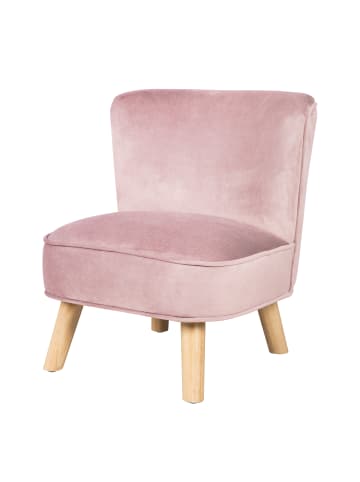 roba Kindersessel 'Lil Sofa', bequem, Holzfüße & Samtstoff Mauve