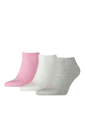 Puma Socken 3er Pack in Grau/Rosa/Weiß