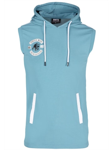 Gorilla Wear ärmelloses T-Shirt mit Kapuze - Oswego - Blue