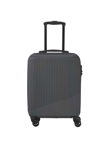 travelite Bali - 4-Rollen-Kabinentrolley S 55 cm (weiß/cognac) in anthrazit
