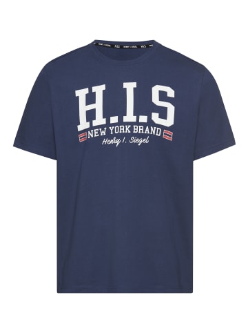 H.I.S. T-Shirt in blau