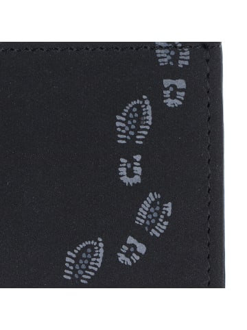 oxmox New Cryptan Geldbörse RFID Schutz 11 cm in schwarz-footsteps grey