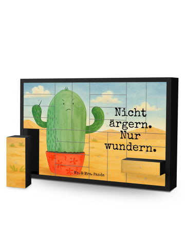 Mr. & Mrs. Panda Adventskalender Kaktus Wut Design mit Spruch in Weiß