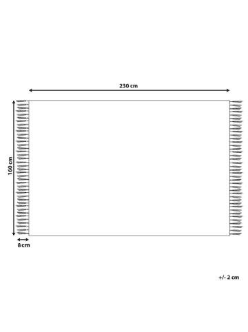 Beliani Kelim MUSALER in Bunt - (W) 160 x (L) 230 cm