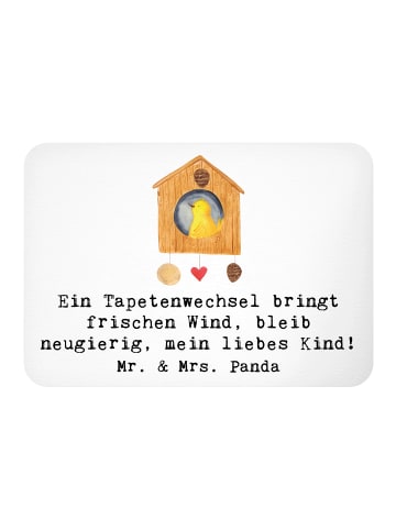 Mr. & Mrs. Panda Kühlschrankmagnet Spruch Umzug neue Stadt mit S... in Weiß
