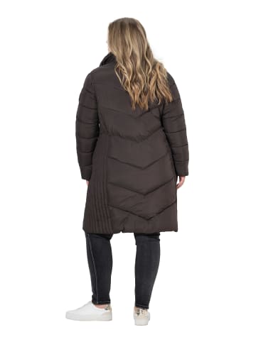 Ulla Popken Steppjacke in dunkles braun
