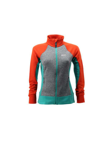 Jack Wolfskin Jacke Sky Peak HDD Hybrid Nature Tech Fleece in Orange