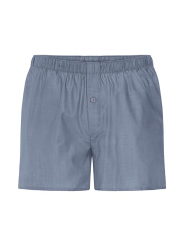 Hanro Boxer Fancy Woven in chambray blue