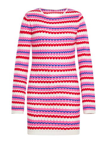 IZIA Damen Kleid in WOLLWEISS MEHRFARBIG