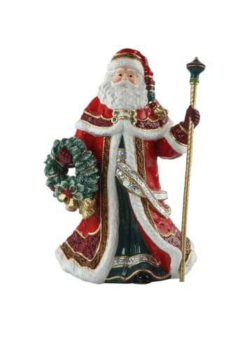 Goebel Figur " Santa mit Kranz und Stab " in Bunt