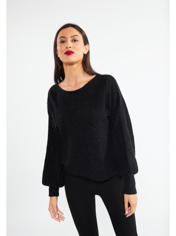 faina Damen Strickpullover in schwarz