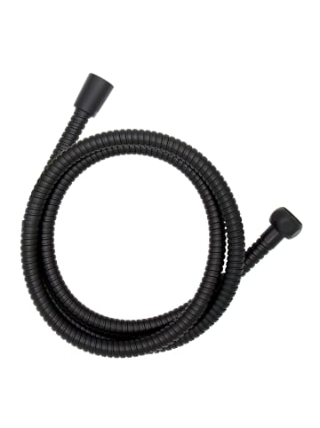 Wenko Brauseschlauch aus Edelstahl in Schwarz, (L) 150 cm