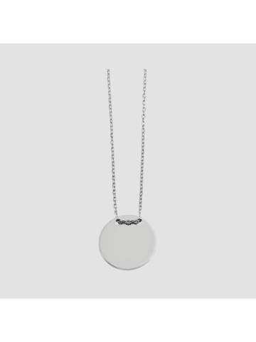 Adeliás Unisex Halskette mit Anhänger – Münze aus 925 Silber in silber