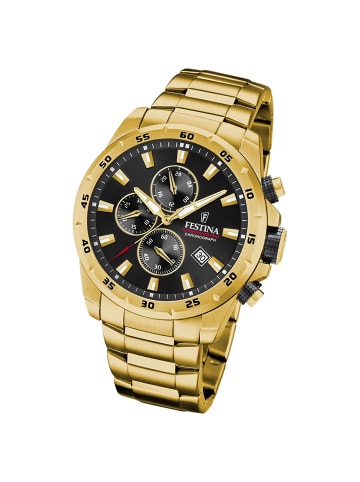 Festina Analog-Armbanduhr Festina Chronograph Sport gold groß (ca. 45mm)