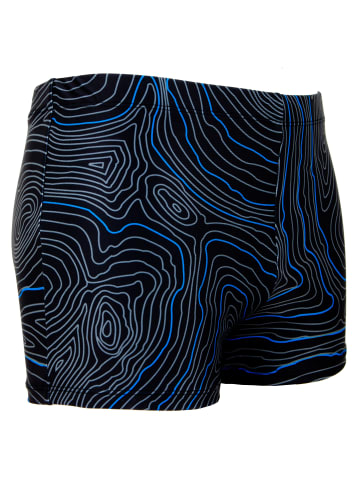 GUGGEN MOUNTAIN Badehose Linien in Blau