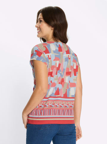 Sieh an! Kurzarm-Shirt in koralle-flamingo-bedruckt