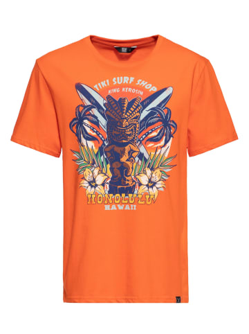 King Kerosin King Kerosin T-Shirt Tiki Surf Shop in orange