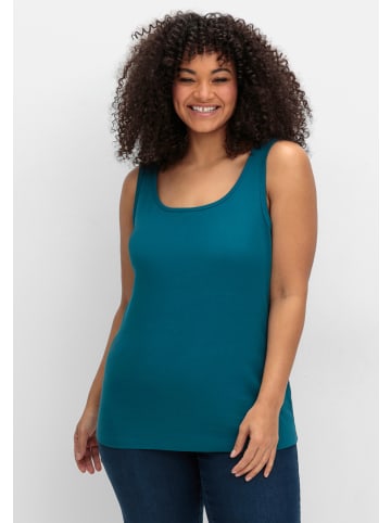 sheego Tanktop in dunkelpetrol