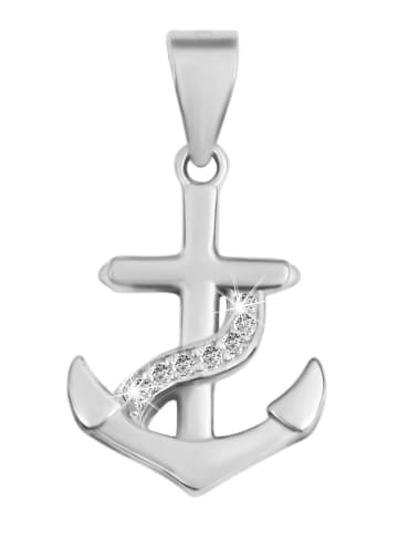 Adeliás Damen Anhänger aus 925 Silber mit Zirkonia in silber