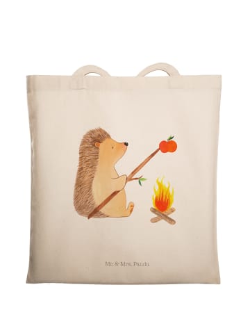 Mr. & Mrs. Panda Tote Bag Igel Grillen ohne Spruch in Creme
