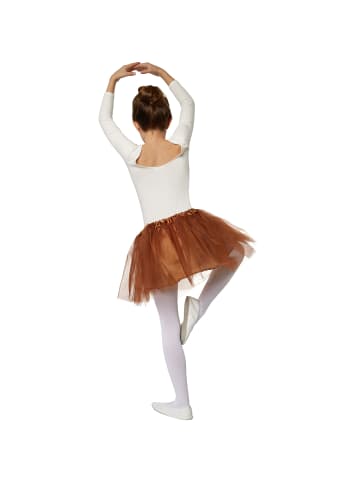 tectake Tutu aus 3-lagigen Tüll, braun