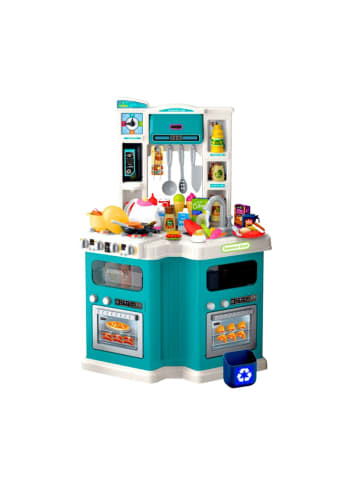 Wisam® Große Kinderküche mit Kochgeräuschen, Zubehör, 109-tlg.