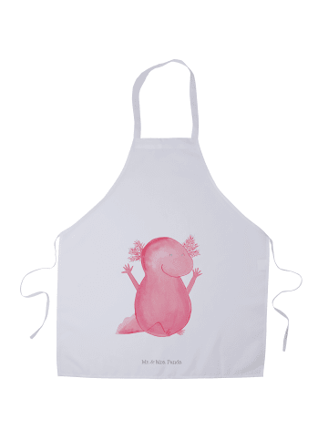 Mr. & Mrs. Panda Schürze Axolotl Hurra ohne Spruch in Weiß
