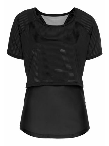 LASCANA ACTIVE Funktionsshirt in schwarz