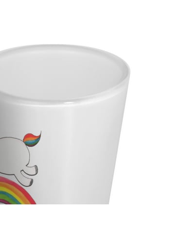 Mr. & Mrs. Panda Pinnchen Einhorn Regenbogen ohne Spruch in Transparent