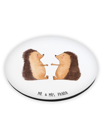 Mr. & Mrs. Panda Magnet für Kühlschrank Igel Liebe ohne Spruch in Weiß