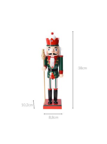 Home&Styling Collection Nussknacker, Figur aus Kiefernholz in Mehrfarben, (B) 8,8 x (H) 38 x (L) 10,2 cm