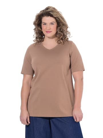 Ulla Popken Shirt in hellbraun