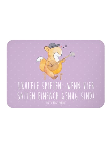 Mr. & Mrs. Panda Haftmagnet Ukulele Freude mit Spruch in Lavendeltraum