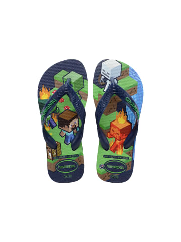 Havaianas Minecraft-Flip-Flops für Kinder Blau