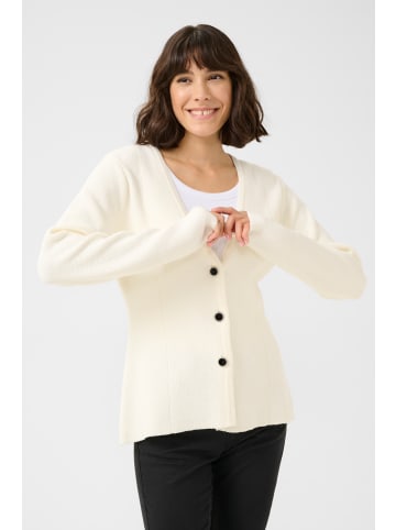Kaffe Strickpullover KAneville Tight fit in Chalk