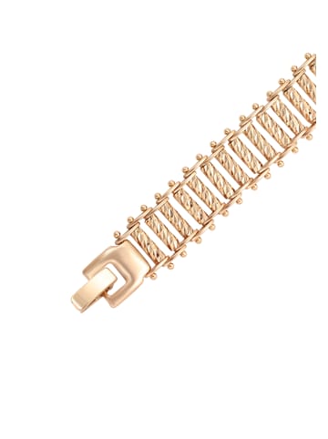 faina Women Segmented Link Bracelet in Rose Gold