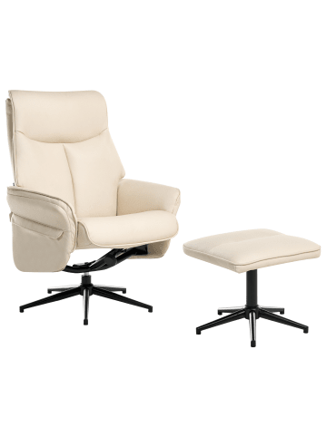 Beliani 2-tlg Fernsehsessel ERATO in Schwarz