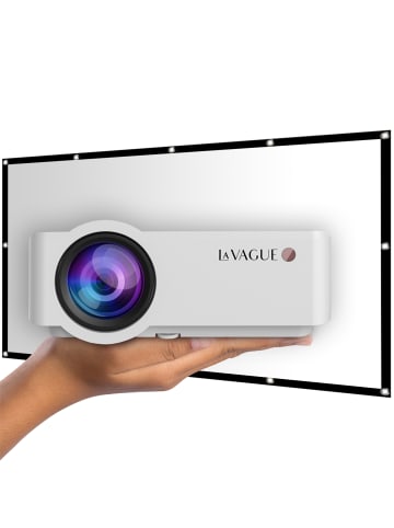 LA VAGUE LV-HD320 BUNDLE LED-Projektor inkl. LV-STA100FP in weiß