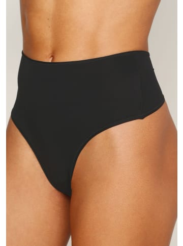 LASCANA High-Waist-String in schwarz