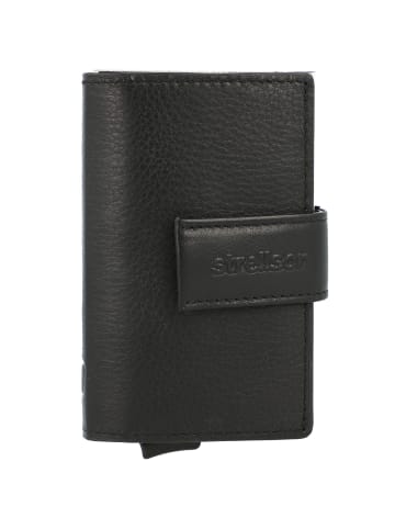 Strellson Carter c-two Kreditkartenetui RFID Schutz Leder 7 cm in black