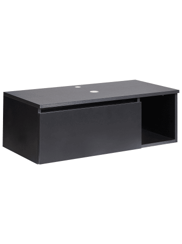 Beliani Waschbeckenunterschrank RUPANCO in Schwarz - (W) 80 x (H) 27 x (L) 40 cm