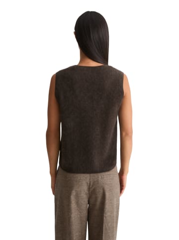 Marc O'Polo Kuscheliger Pullunder cropped in Burnt Coffee
