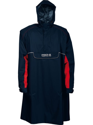 PRO-X elements Rad-Poncho "BERN" in Marineblau/Rot