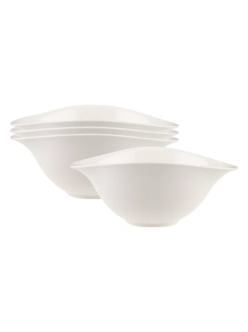 Villeroy & Boch 4er Set Salatschalen Vapiano 780 ml weiß in weiß