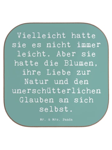 Mr. & Mrs. Panda Tischschoner Spruch Hoffnung und Liebe mit Spruch in Meeresbrise