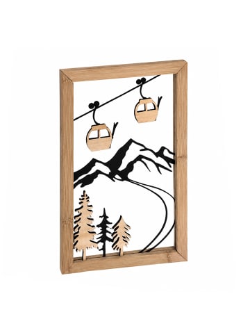 Wandbild Moritz Ski Resort mit Aufhänger in Natur