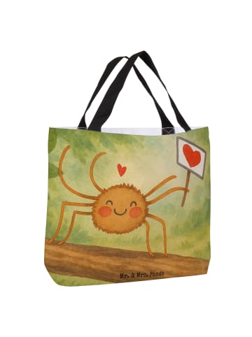 Mr. & Mrs. Panda Tote Bag Spinne Agathe Motivation Design ohne S... in Weiß