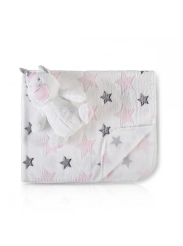 Cangaroo Babydecke 90 x 75cm Plüschtier in rosa